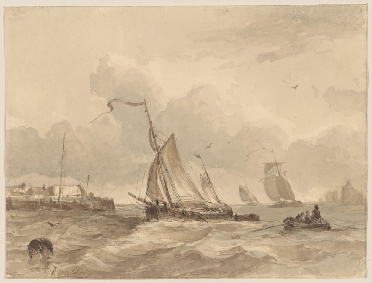 Zeehaven door Antonie Waldorp