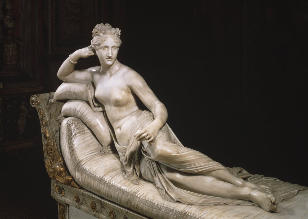Pauline Bonaparte als Venus Triomfantelijk, c.1805-08 door Antonio Canova