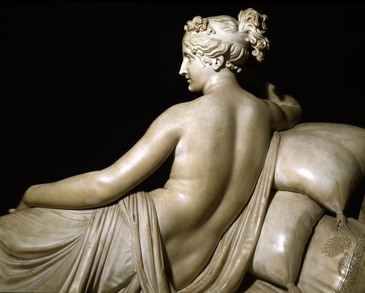 Pauline Bonaparte als Triomferende Venus, c.1805-08 door Antonio Canova
