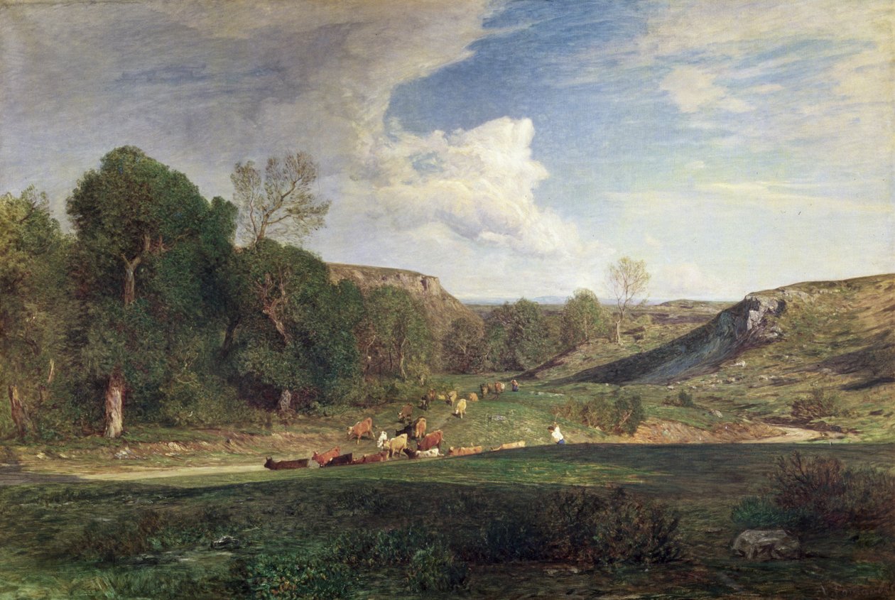 De regenwolk door Antonio Fontanesi