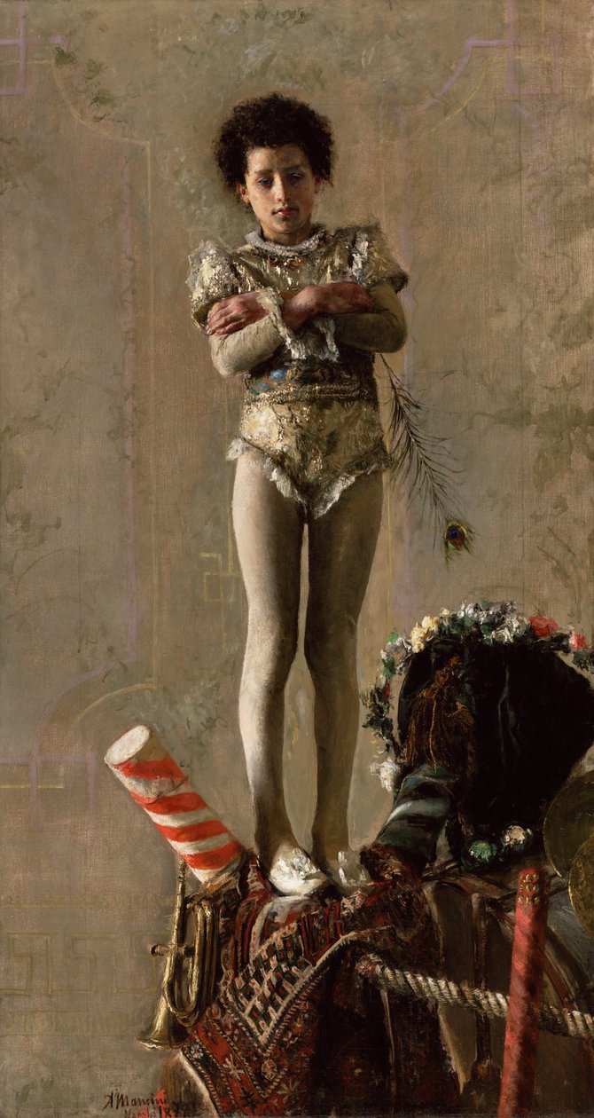 De Saltimbanco door Antonio Mancini