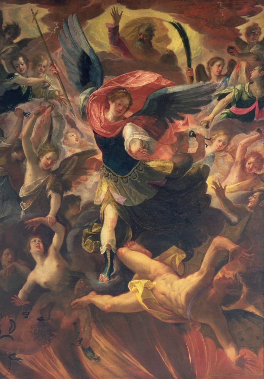 De aartsengel Michaël die de duivel overwint door Antonio Maria Viani