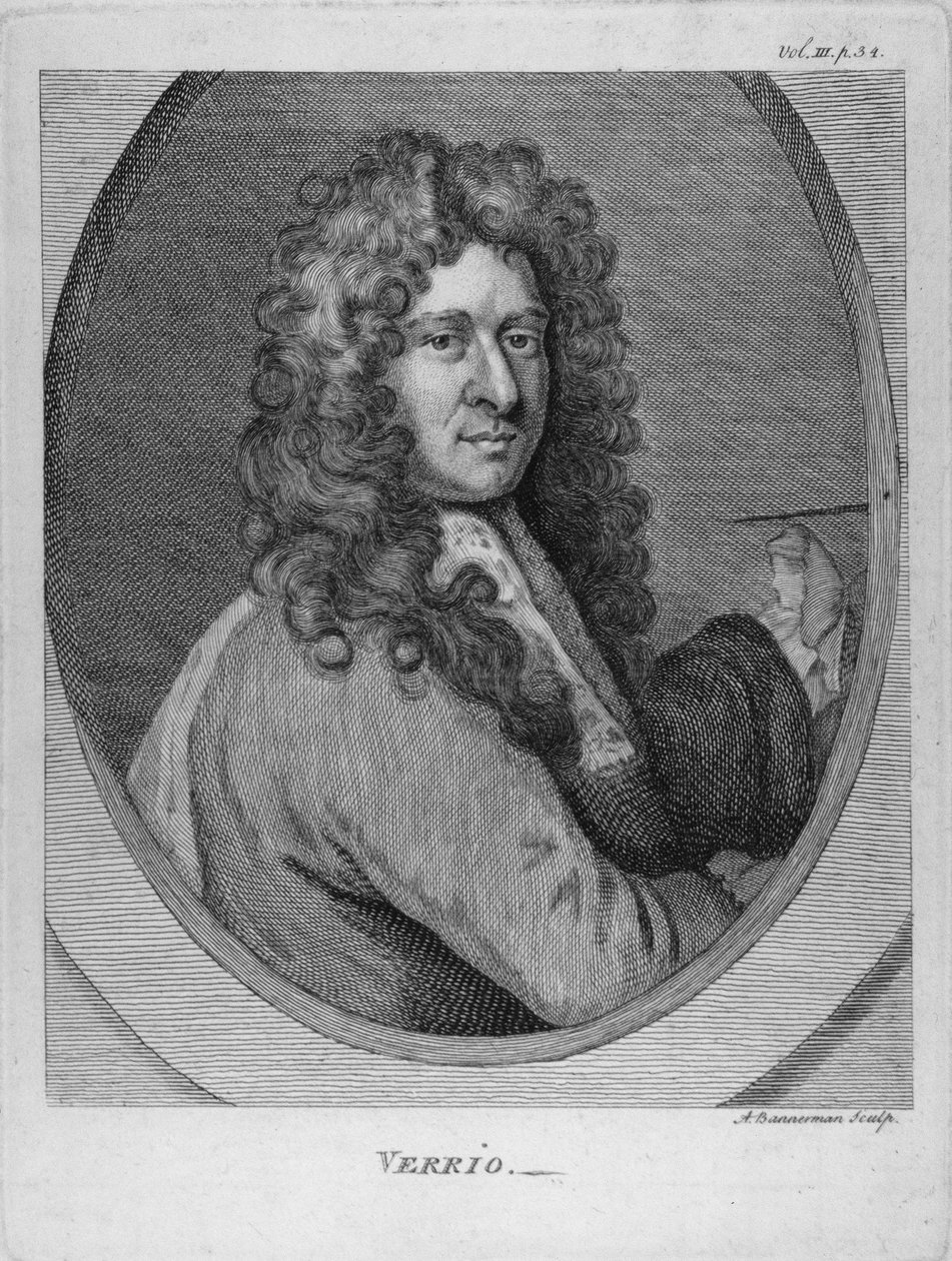 Verrio, gegraveerd door Alexander Bannerman door Antonio Verrio