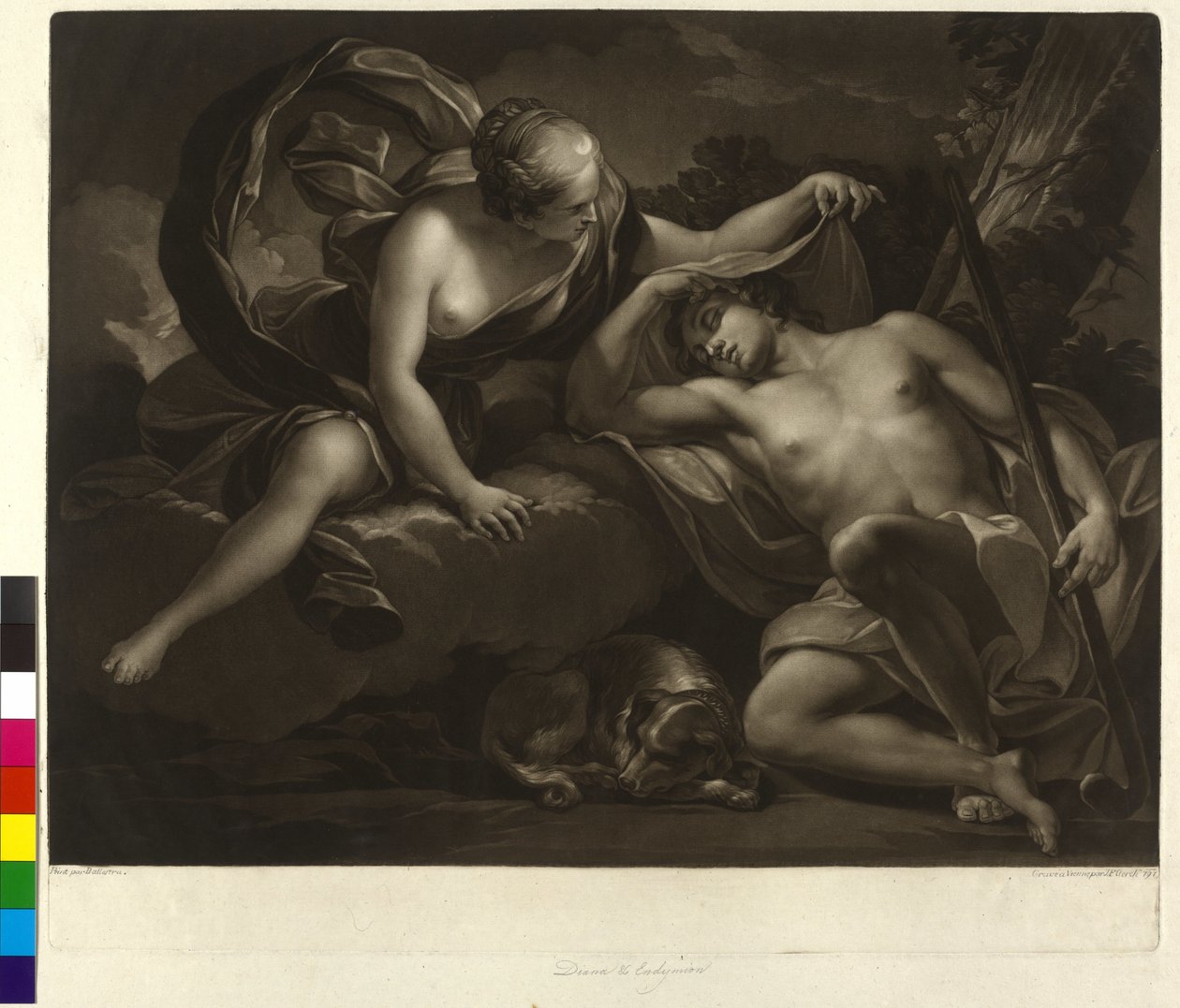 Diana en Endymion door Antonio Balestra