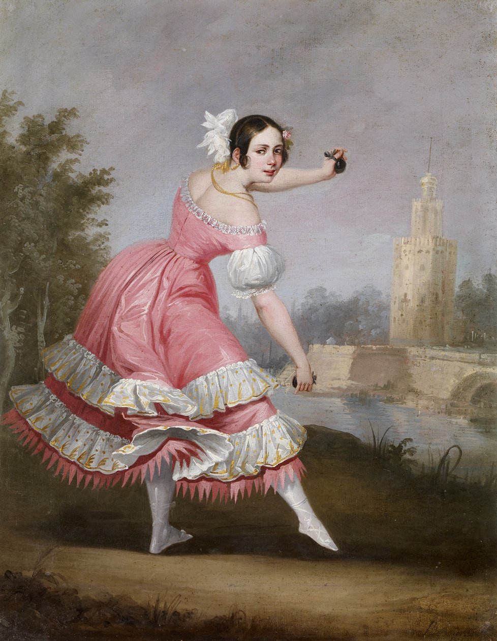 Een Bolero-danseres door Antonio Cabral Bejarano