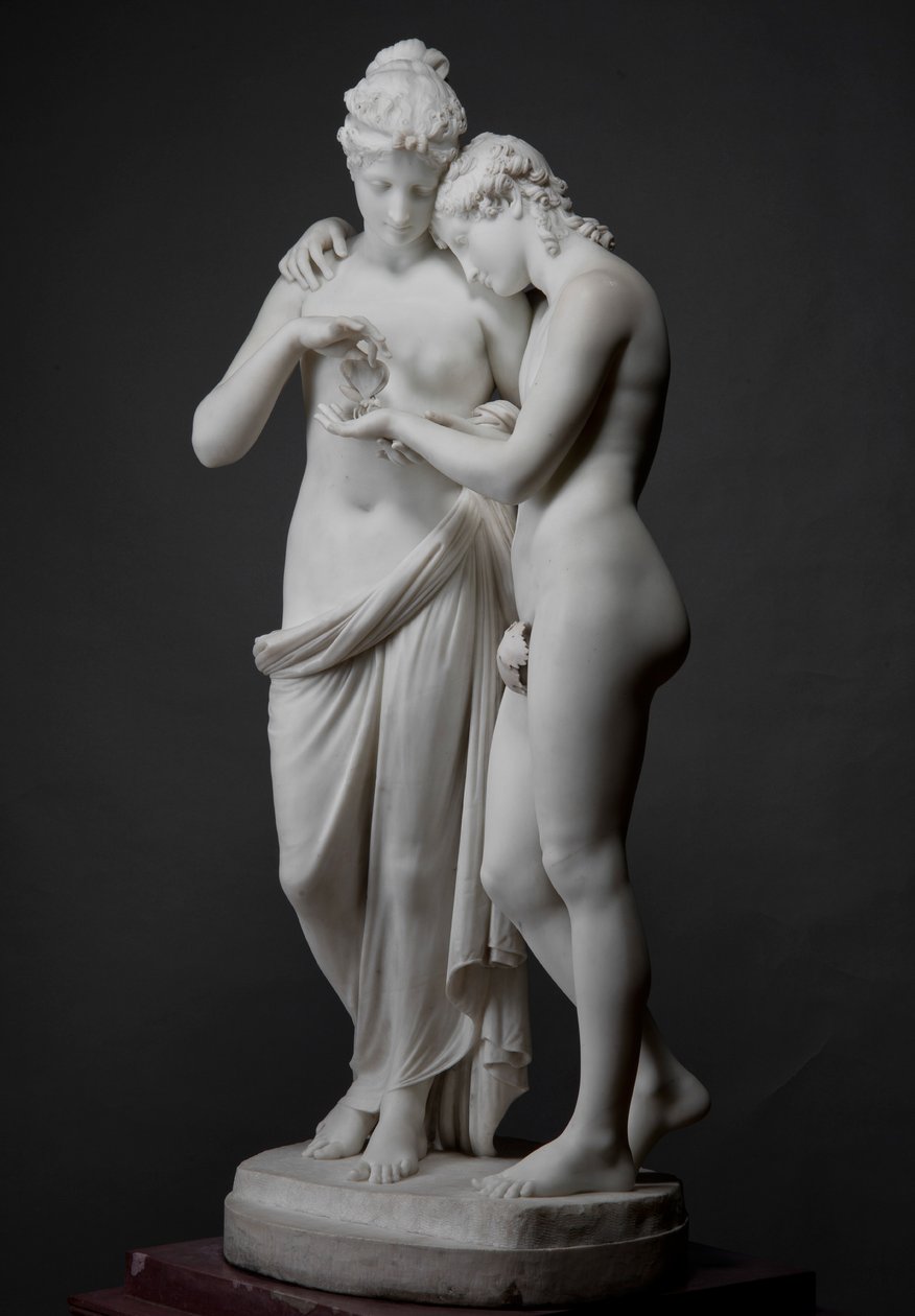 Amor en Psyche, 1808 door Antonio Canova