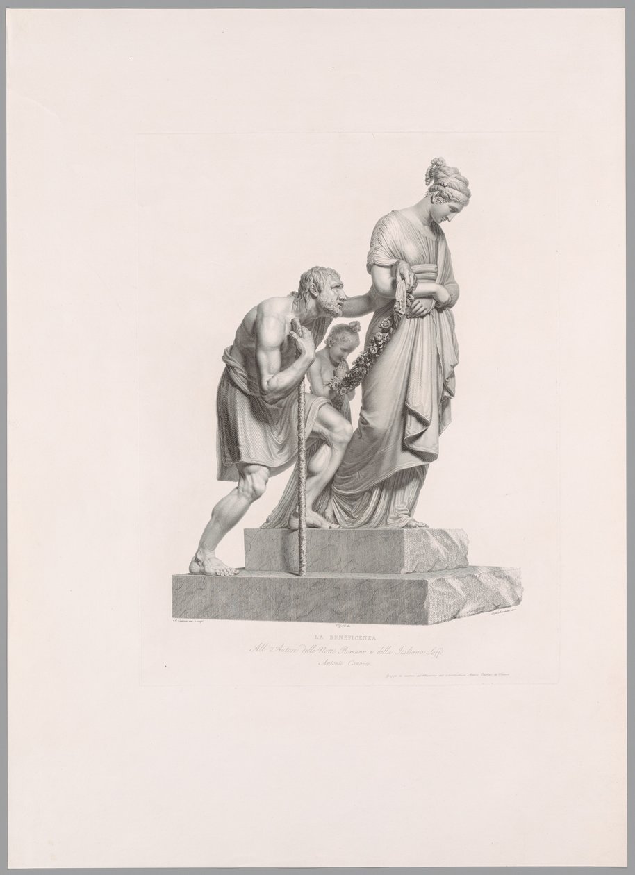 Liefdadigheid, van Oeuvre de Canova door Antonio Canova