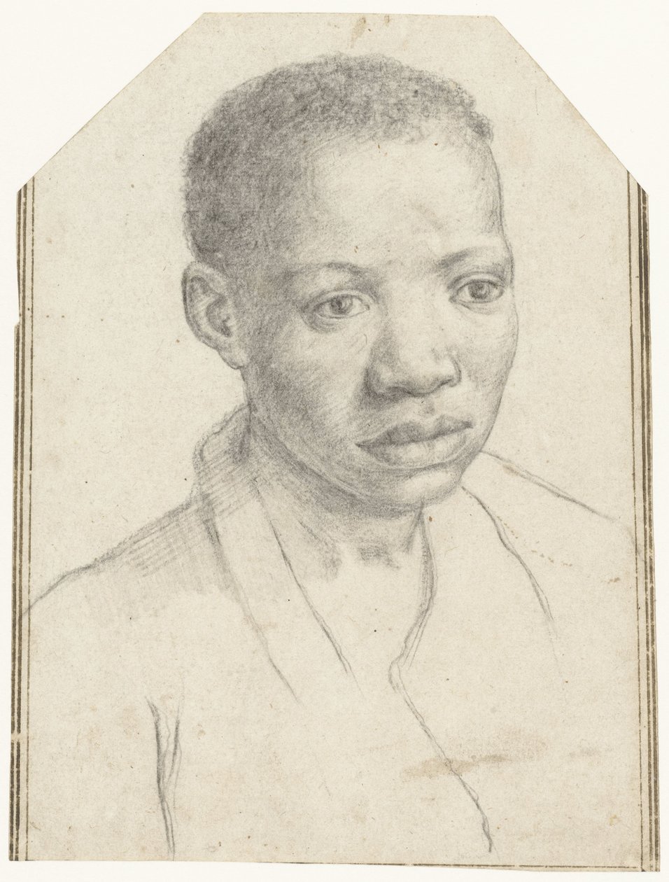 Portret van een zwarte jongen door Antonio Carracci