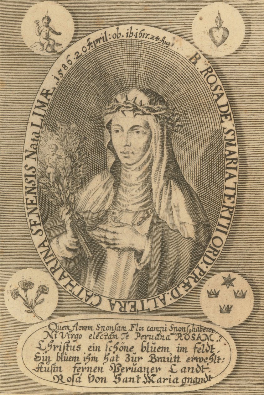 Sint Rosa van Lima, 1668 door Antonio González de Acuña