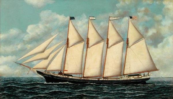 De schoener Dorothy Belle door Antonio Jacobsen