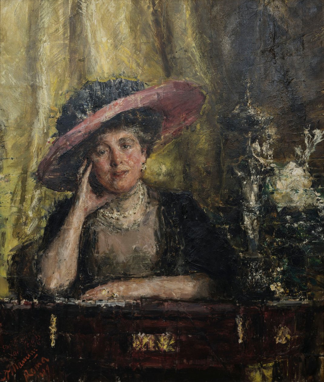 Lady Phillips door Antonio Mancini