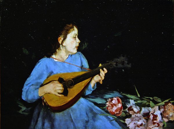 De mandolinespeler door Antonio Mancini