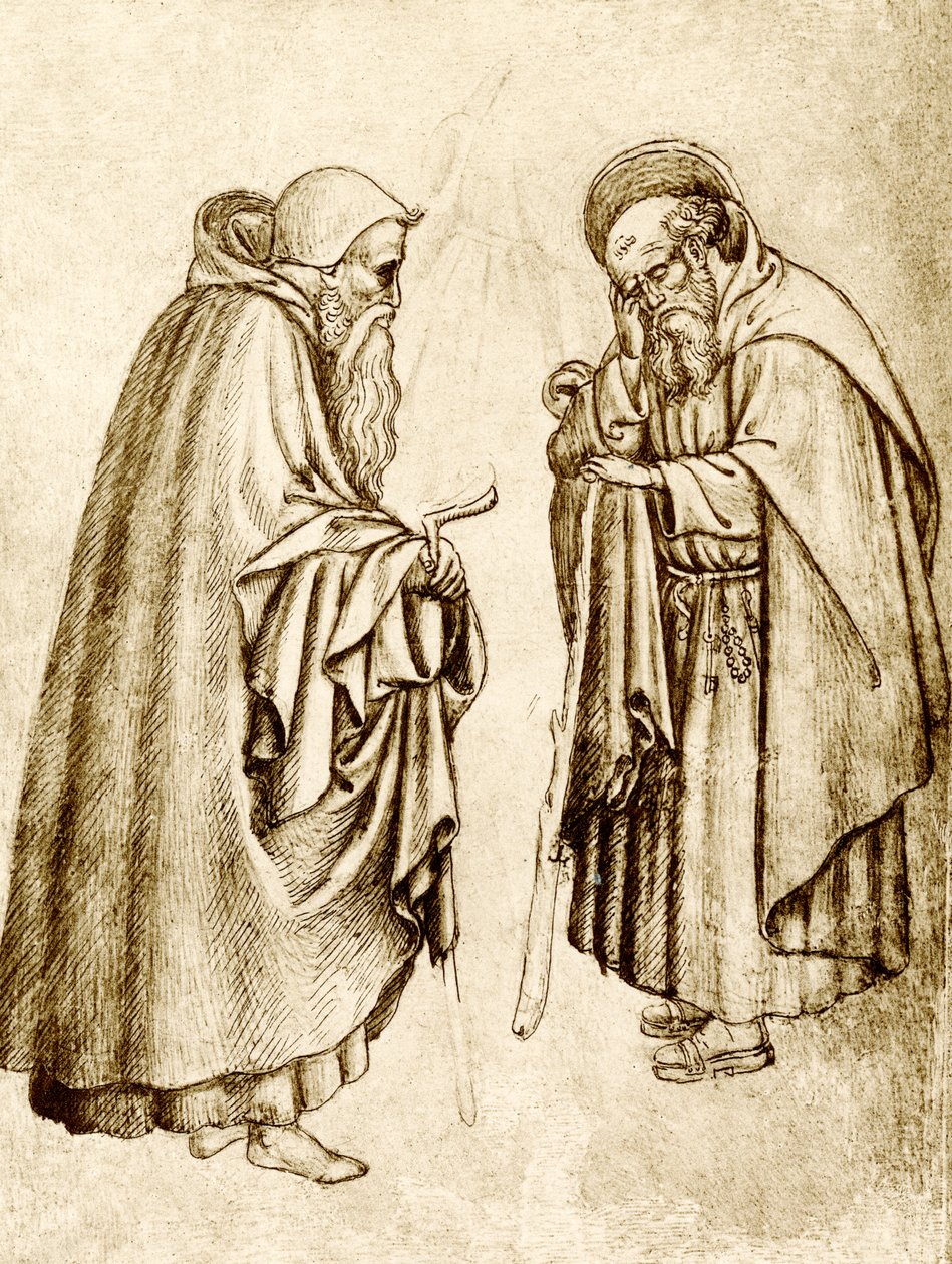 Twee Monniken door Antonio Pisanello