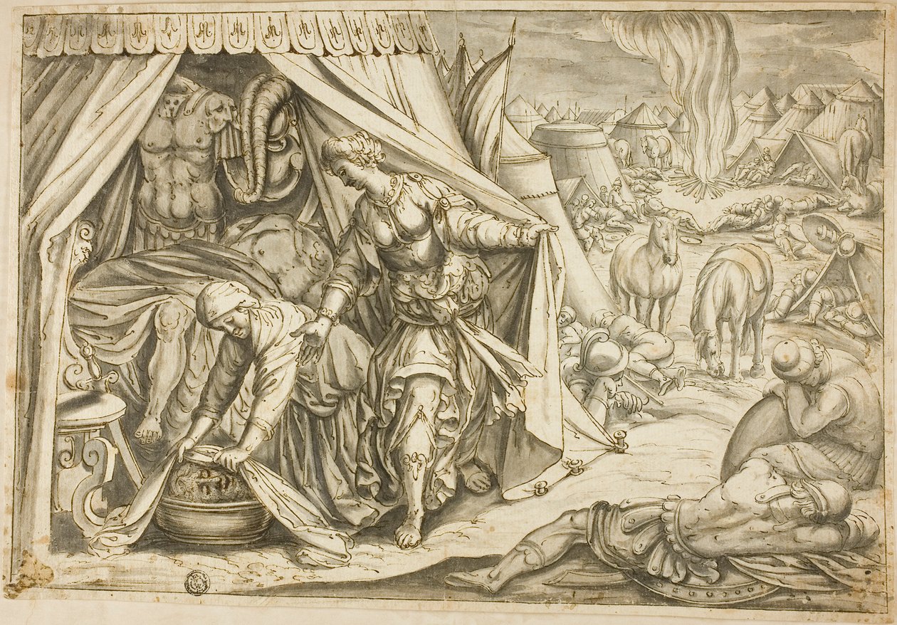 Judith en Holofernes door Antonio Tempesta