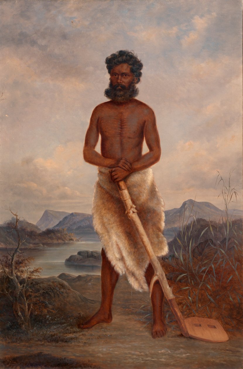 Australische Man, ca. 1893 door Antonio Zeno Shindler