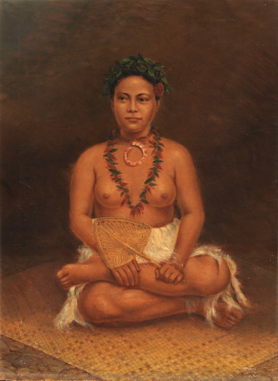 Samoaanse vrouw, ca. 1890-1899 door Antonio Zeno Shindler