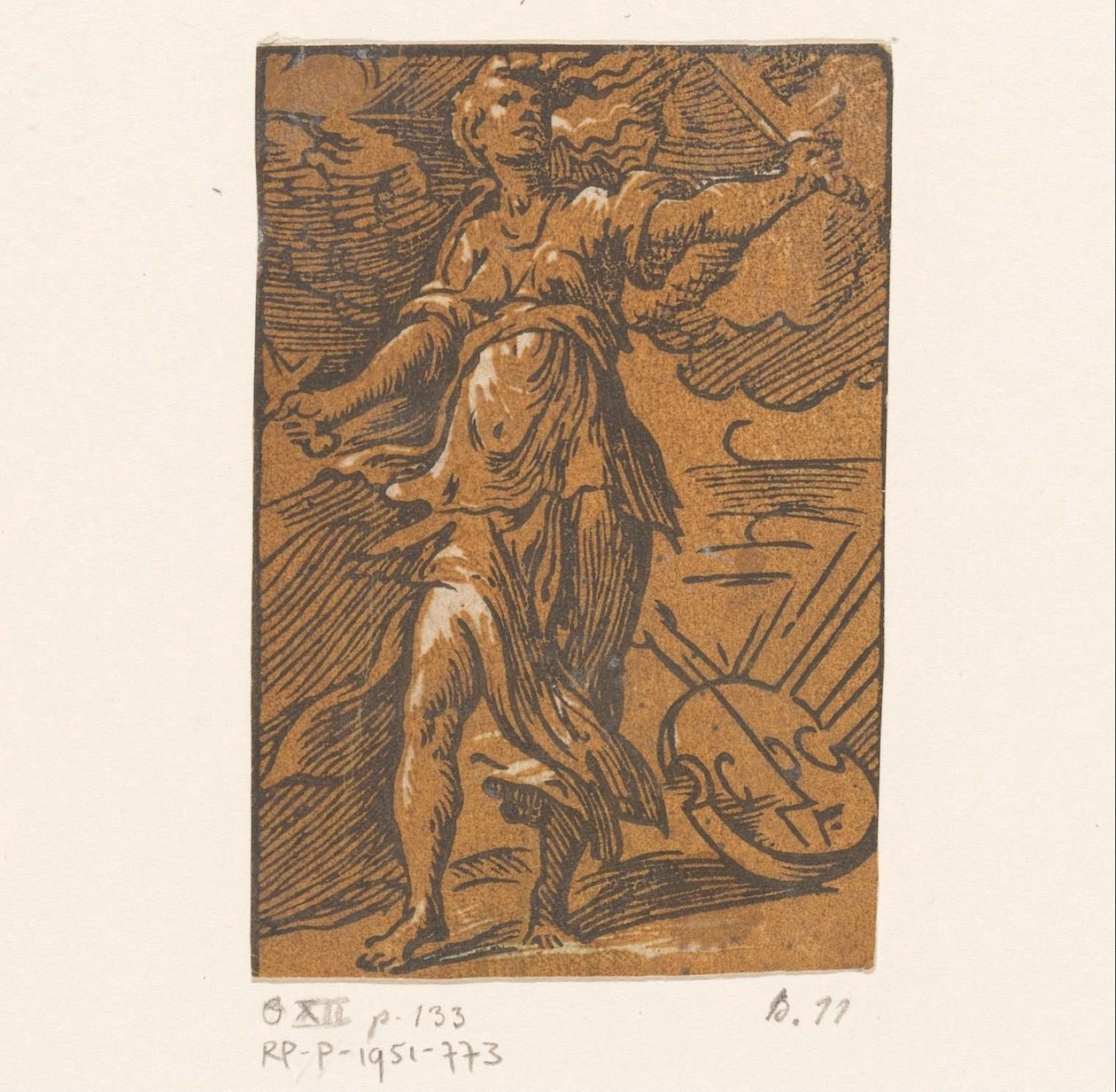 Cholerisch temperament door Antonio da Trento (possibly)