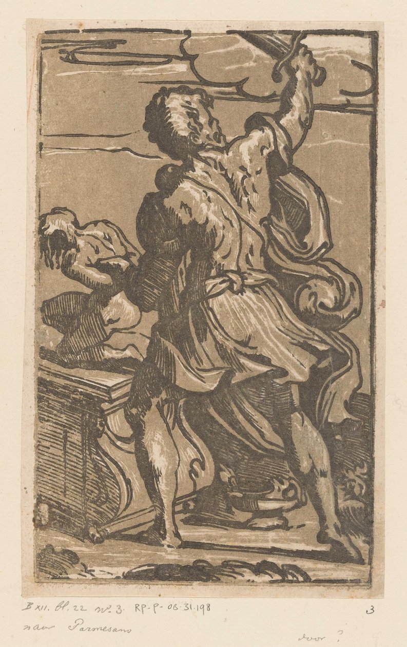 Offer van Isaak door Antonio da Trento