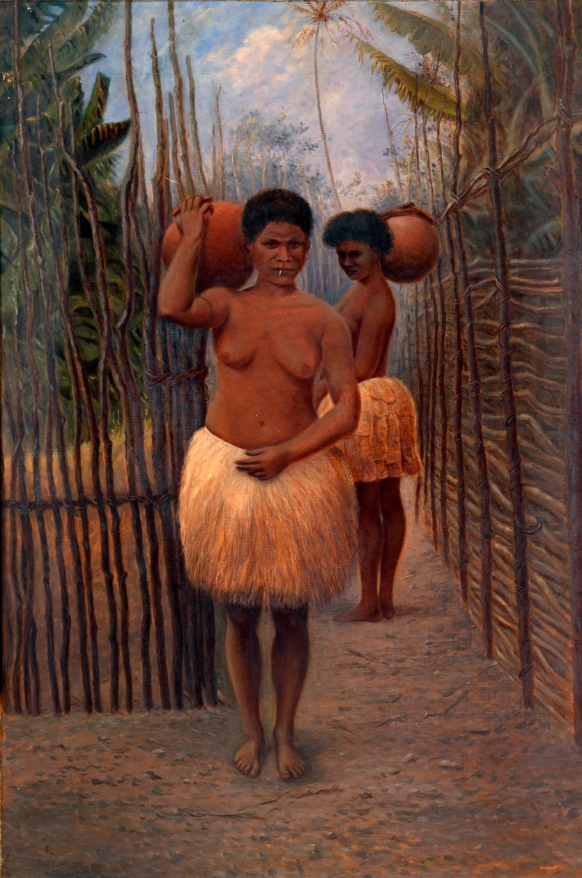 Papoea-vrouwen door Antonion Zeno Shindler