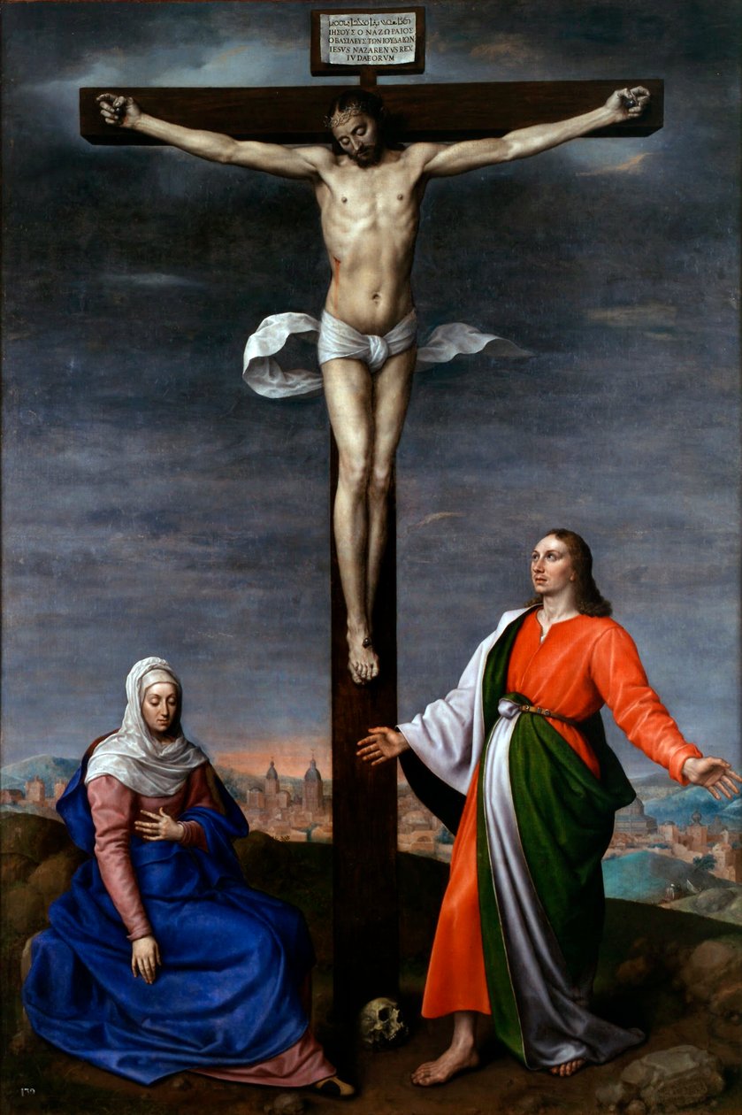 Spaans:  Calvario door Antonis Mor