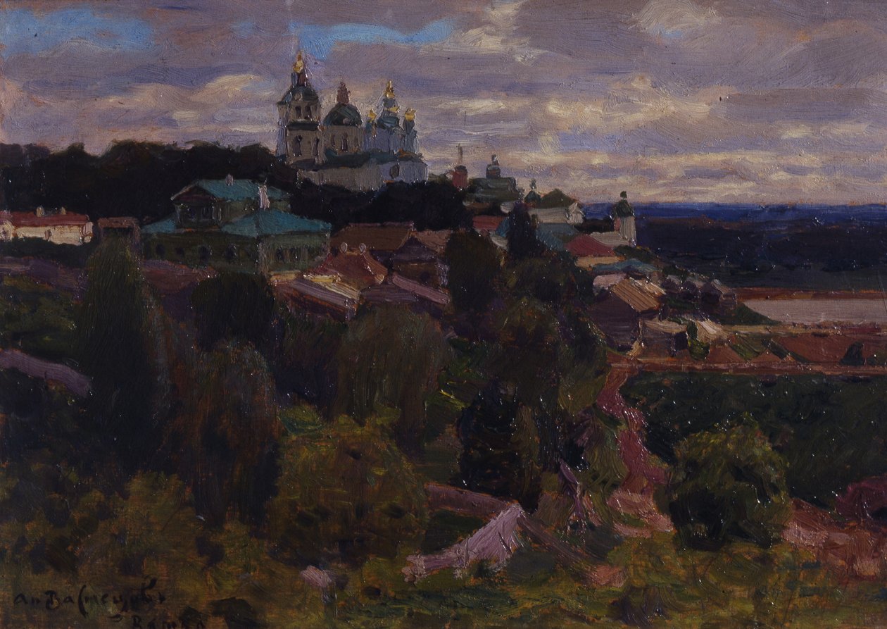 Kathedraal in Vyatka door Apollinari Mikhailovich Vasnetsov