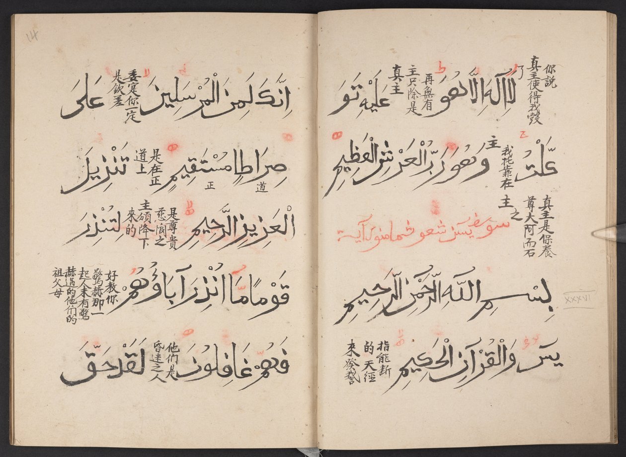 Koran, BL IO Islamitisch 3440, f.13v-14r door Arabic School