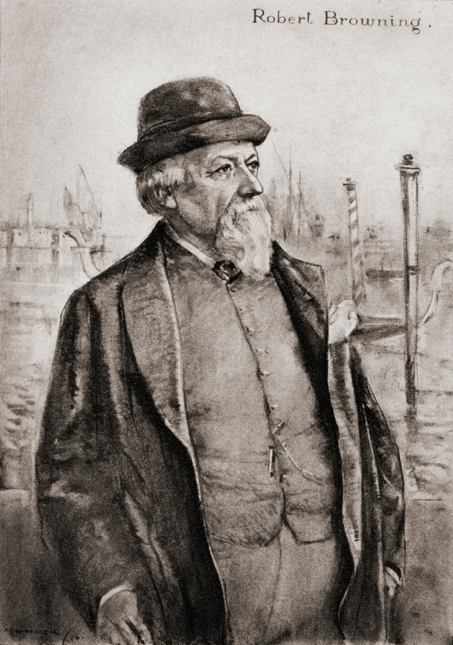 Robert Browning door Archibald Standish Hartrick