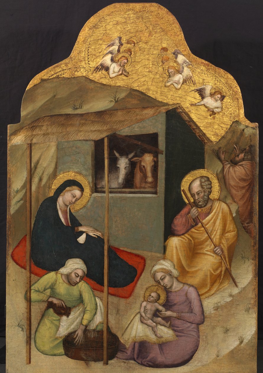Geboorte, c.1380 door Aretino Luca Spinello or Spinelli