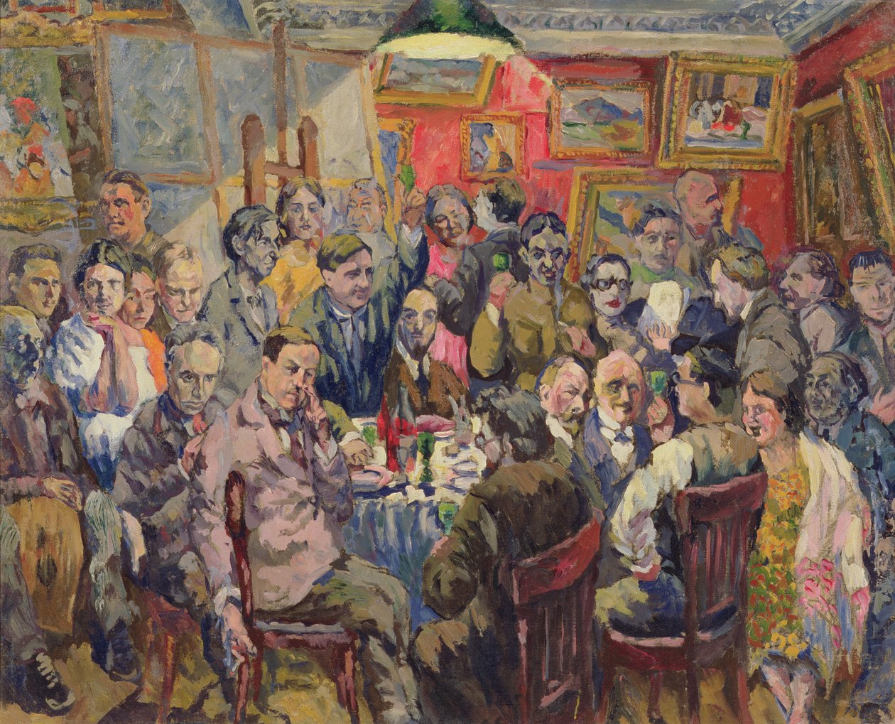 Moskou kunstenaars, 1927 door Aristarkh Vasilievic Lentulov