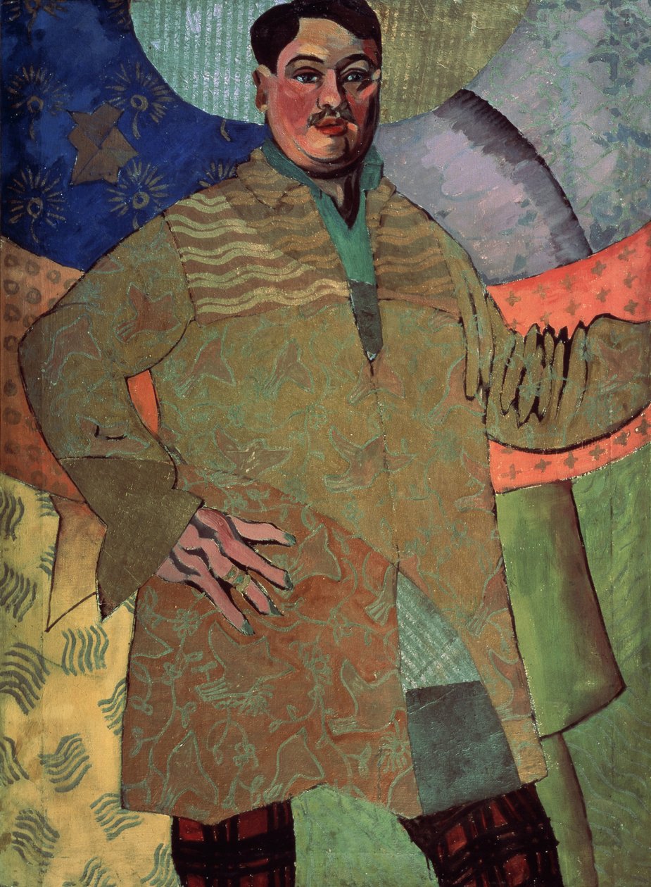 Zelfportret, 1915 door Aristarkh Vasilievic Lentulov