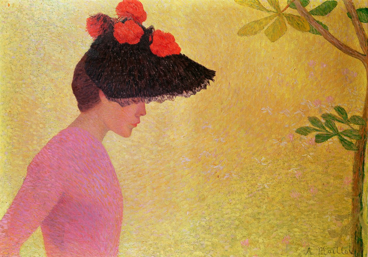 Profiel van een jonge vrouw, ca. 1890 door Aristide Maillol