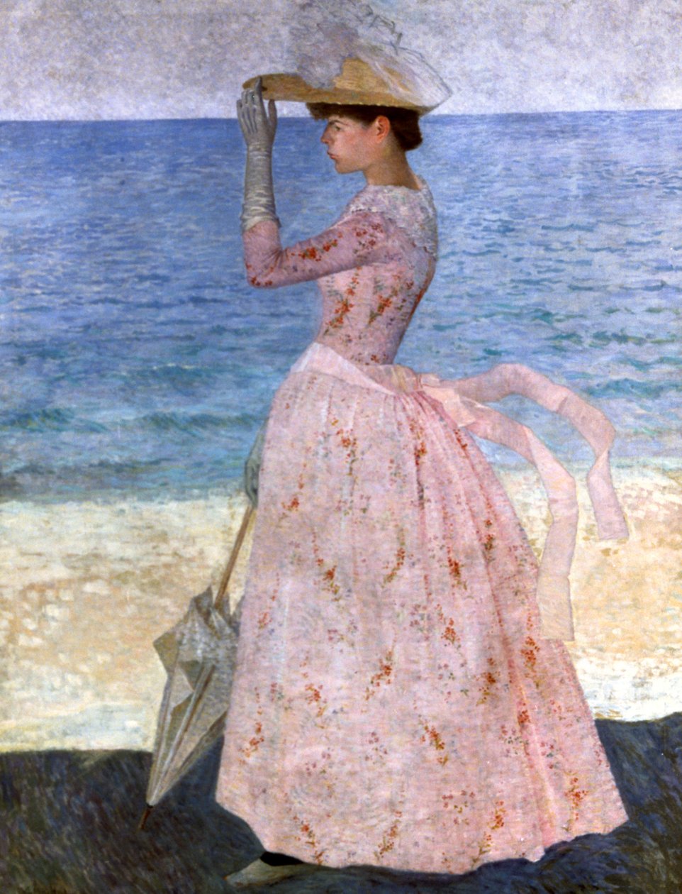 Vrouw met de paraplu, 1900 door Aristide Maillol