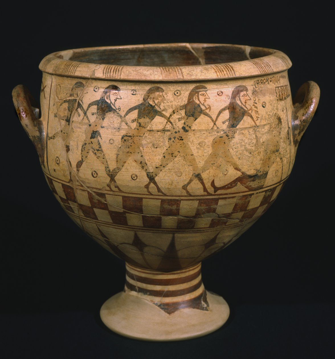 Krater met Odysseus die Polyphemus verblindt door Aristonothos