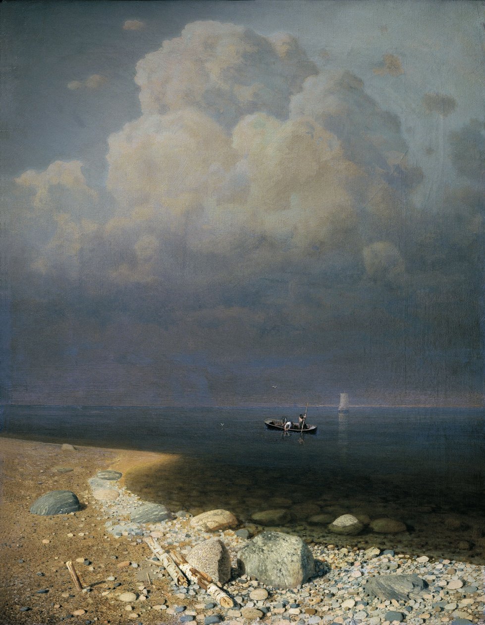 Ladogameer, 1873 door Arkip Ivanovic Kuindzi