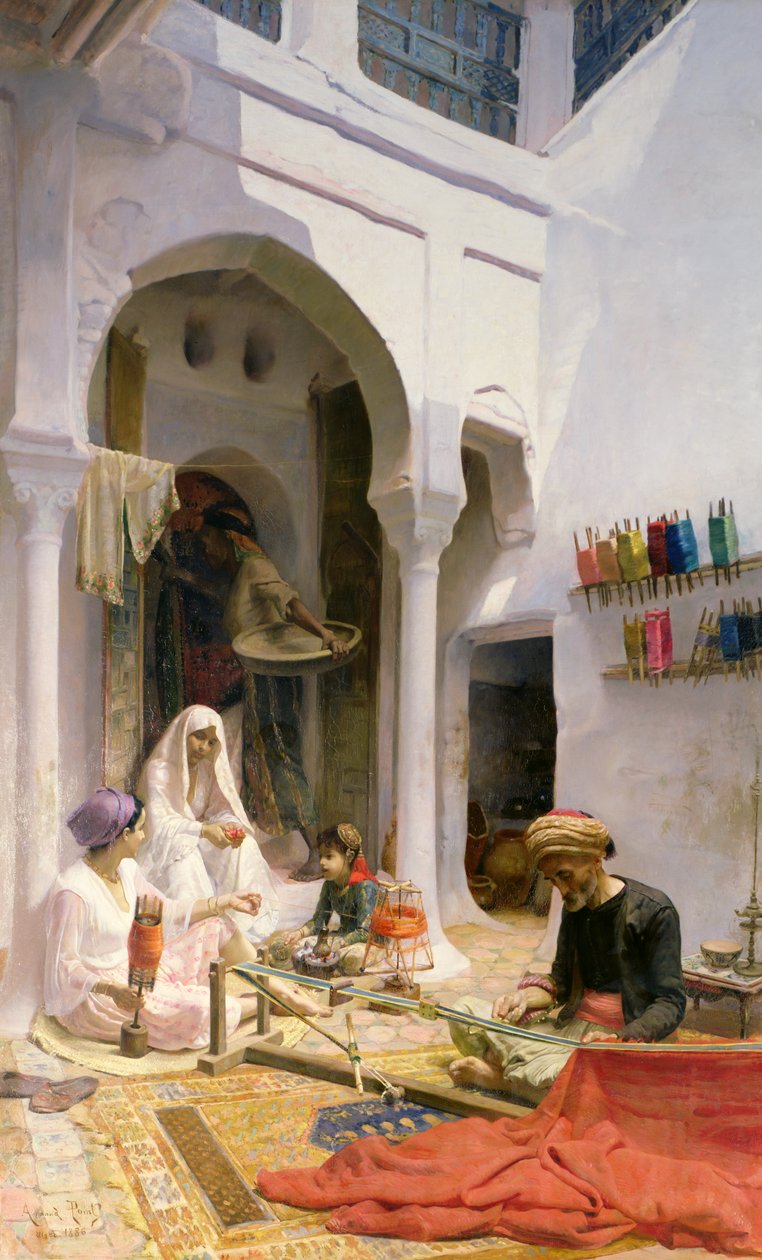 Een Arabische wever, 1886 door Armand Point