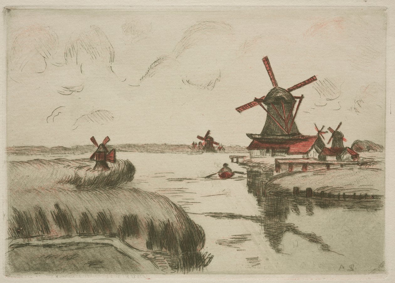 Uitzicht vanaf Saardam door Armand Guillaumin