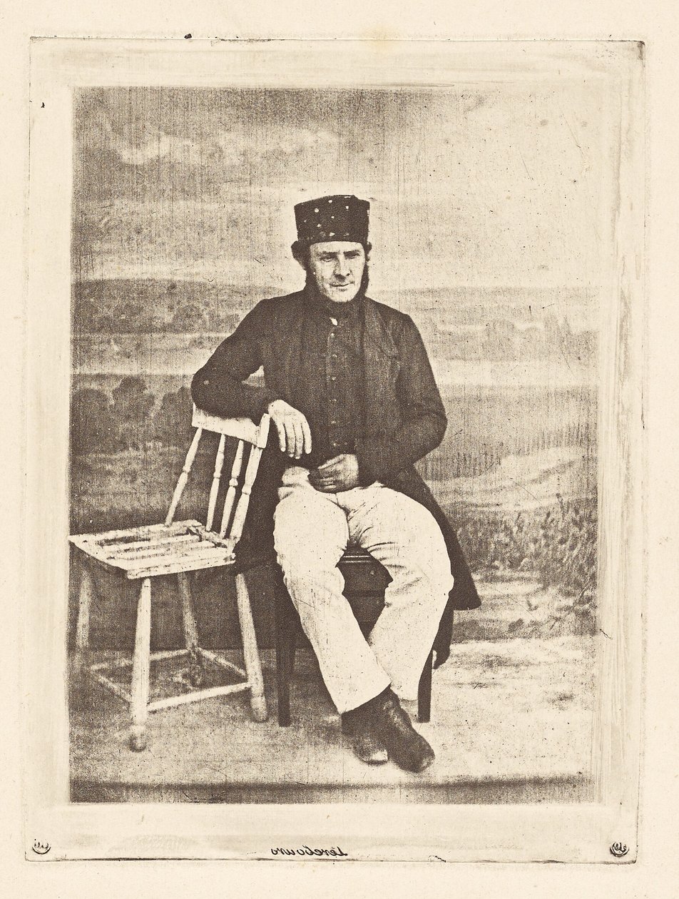 [Portret van een man]. door Armand Hippolyte Louis Fizeau