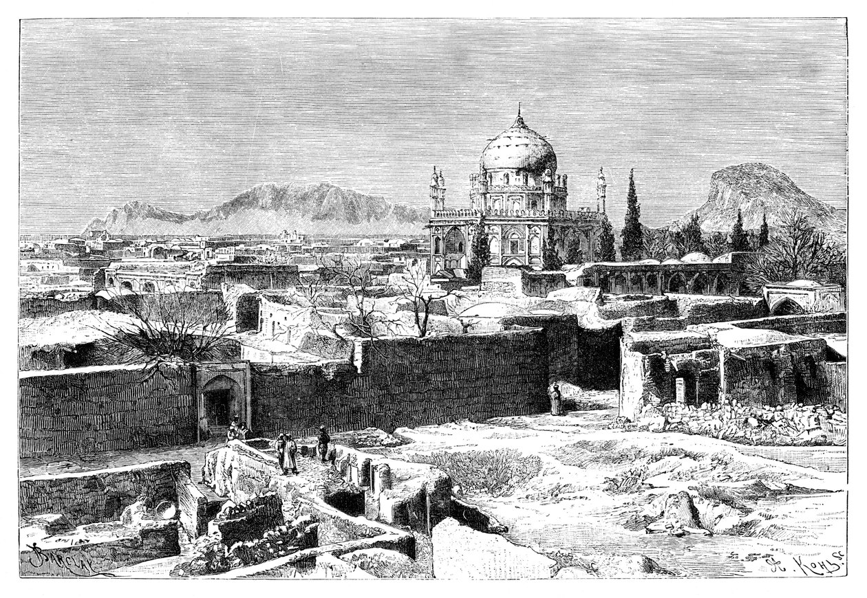 Kandahar, Afghanistan, 1895 door Armand Kohl
