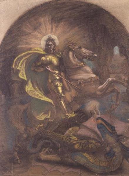 Sint-Joris en de draak door Armand Point
