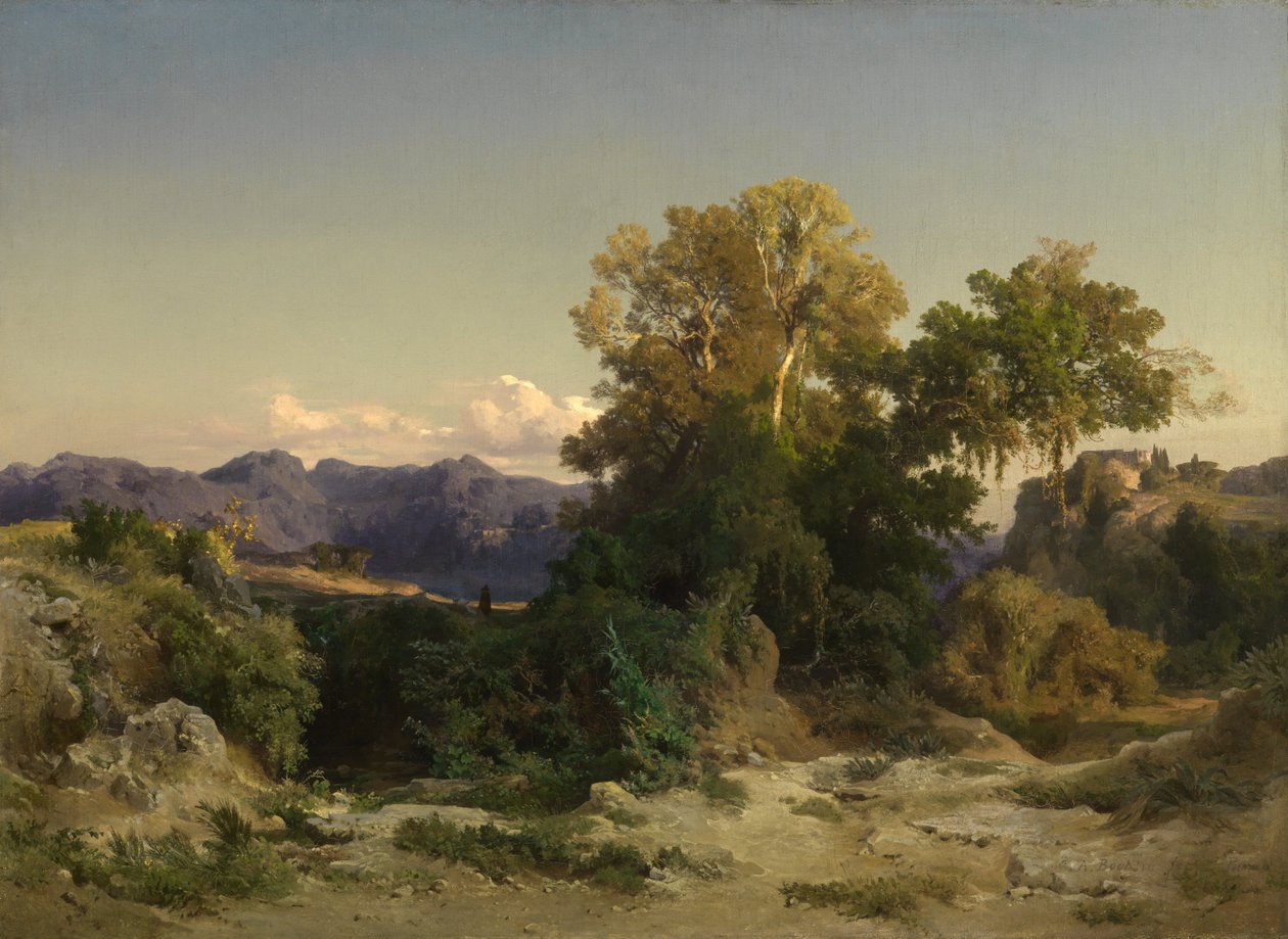 Landschap in de Romeinse Campagna door Arnold Böcklin