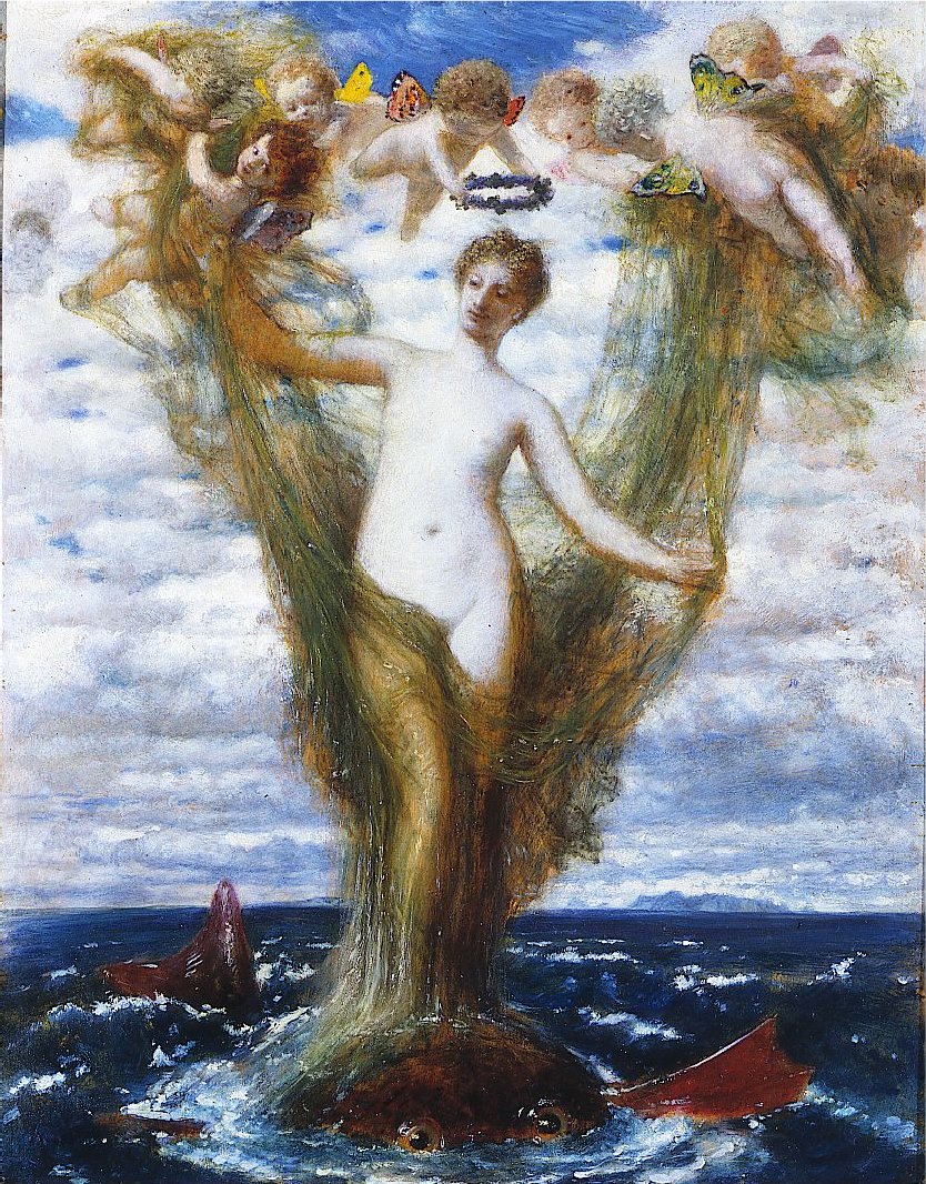 Venus Anadyomene door Arnold Böcklin
