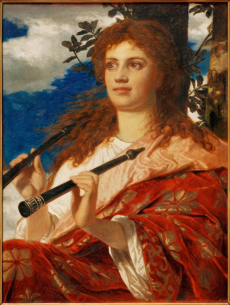 De muze van Anakreon door Arnold Böcklin