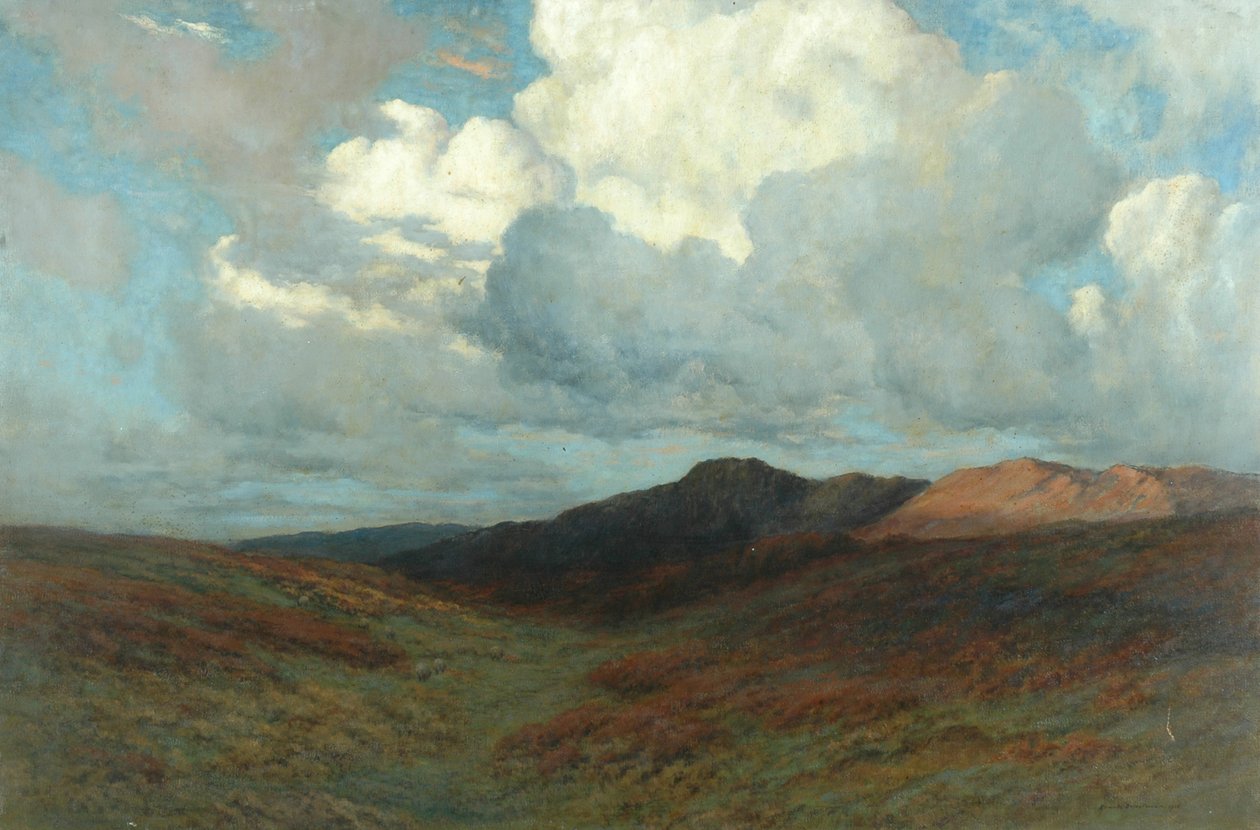 Heide, c.1907 door Arnold Priestman