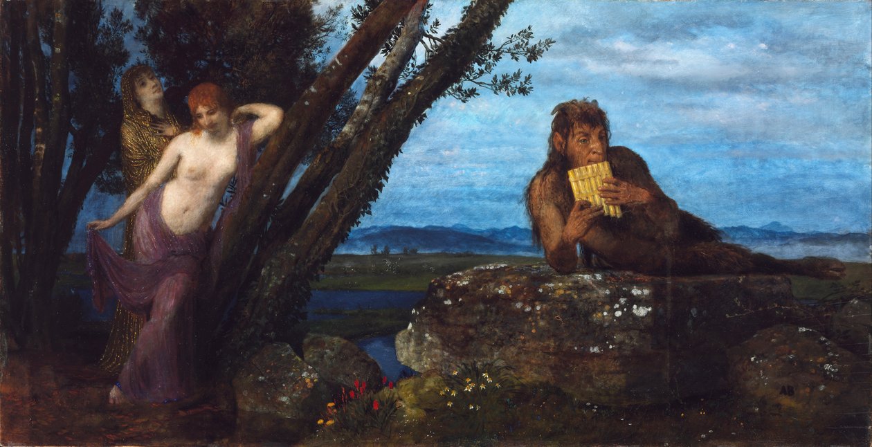Avond in de lente door Arnold Böcklin