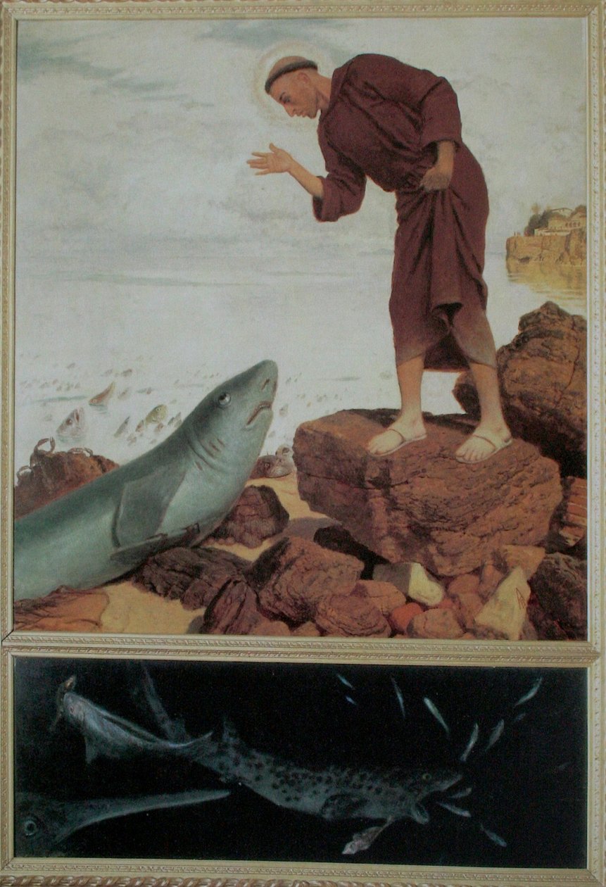 Sint Antonius Predikt tot de Vissen door Arnold Böcklin
