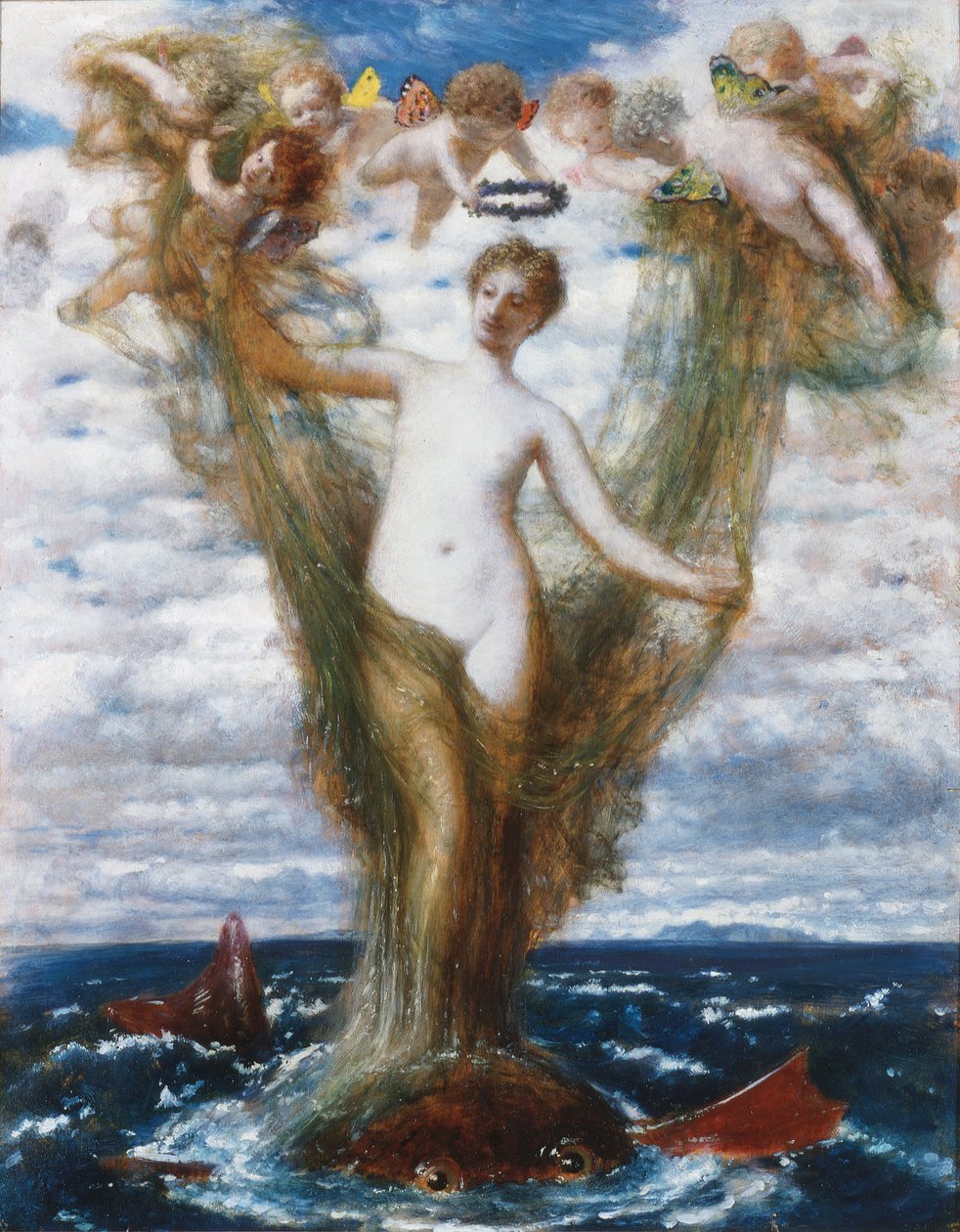 Venus Anadyomene door Arnold Böcklin