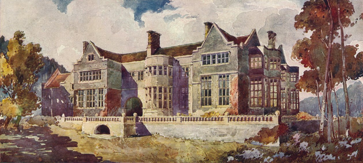 Maesycrugiau Manor, Carmarthenshire, ca. 1900 door Arnold Mitchell