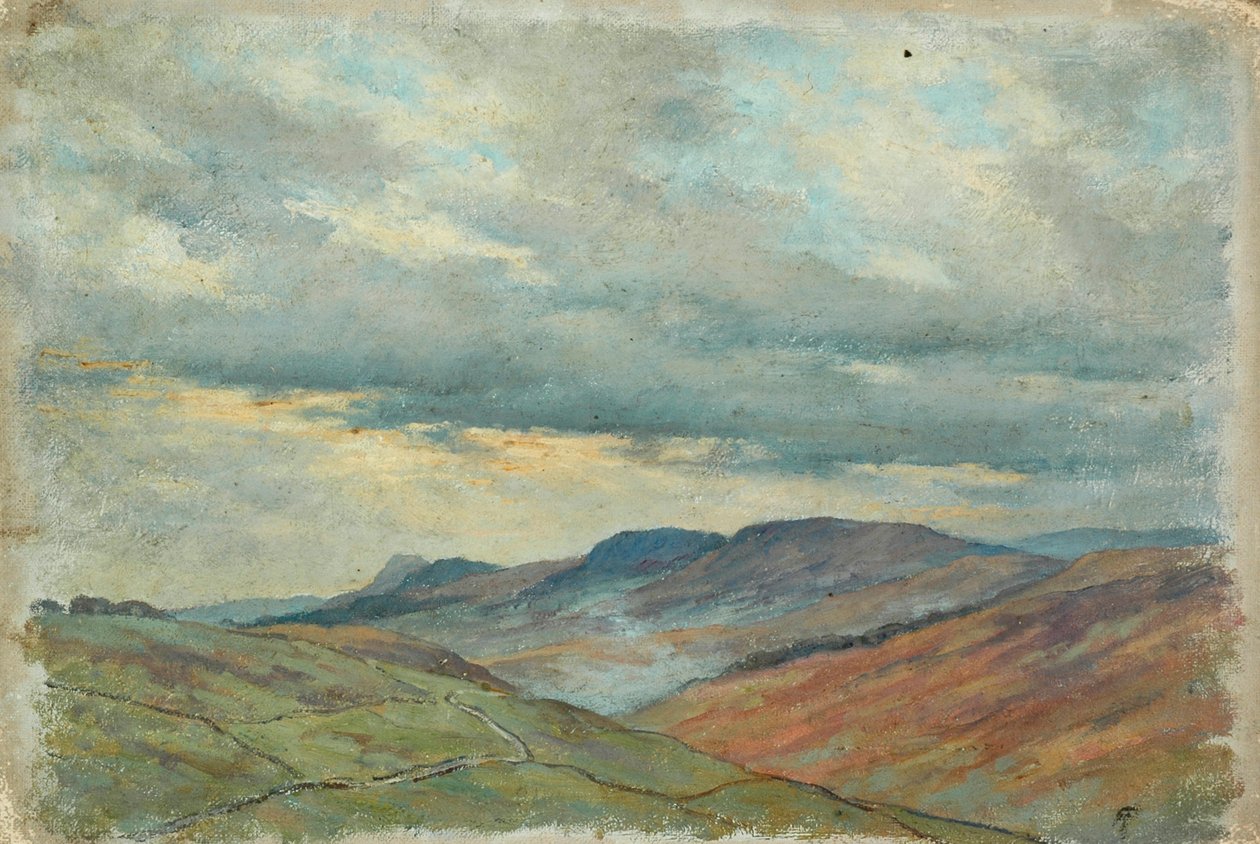 Landschap door Arnold Priestman