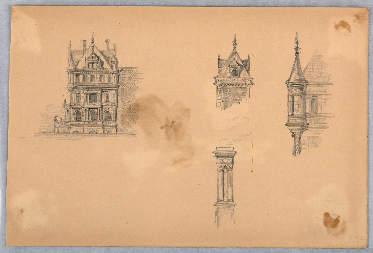 Architecturale Studies door Arnold William Brunner