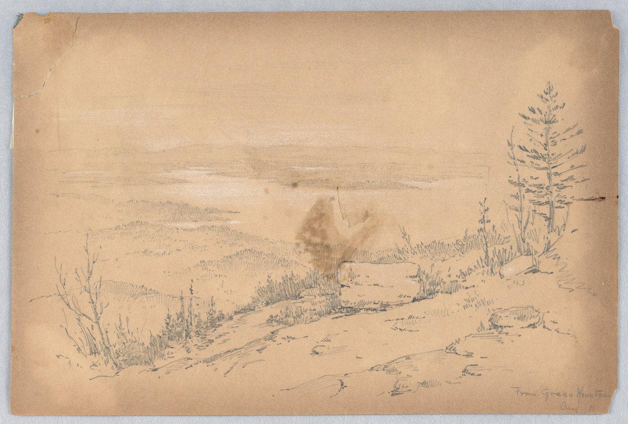Uitzicht vanaf Green Mountain door Arnold William Brunner